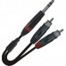 CAVO PROFESSIONALE 1MT SERIE Y JACK - 2RCA - YZZS100